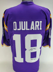 BJ Ojulari “Geaux Tigers” Signed LSU Tigers Purple Jersey (JSA COA) Cardinals LB