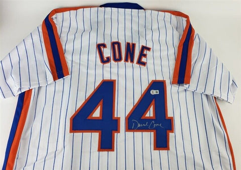 David Cone Signed New York Mets Jersey (Beckett) 5xWorld Series Champ Pitcher