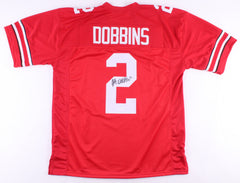 J K Dobbins Signed Ohio State Buckeyes Jersey (JSA COA) 2019 Rose Bowl Champ RB