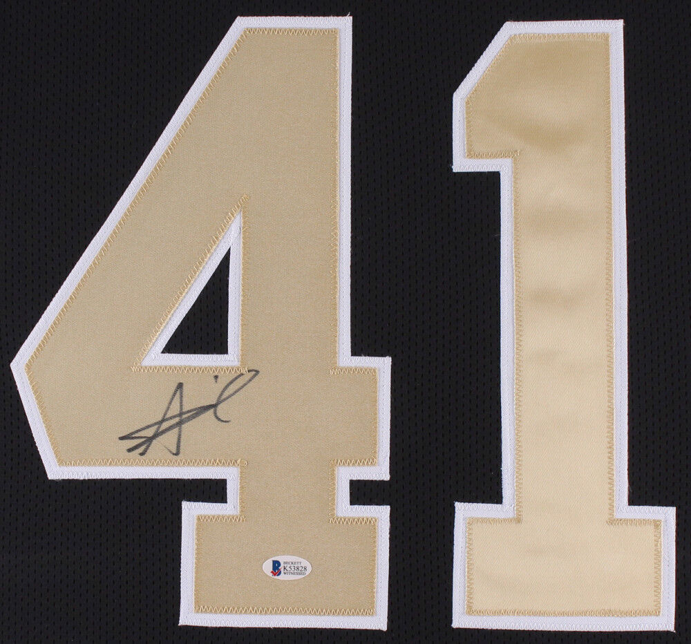 Alvin Kamara Signed New Orleans Saints 35x43 Custom Framed Jersey (Beckett COA)