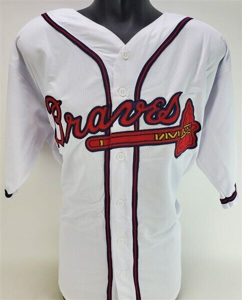 Atlanta Braves #23 DAVID JUSTICE SEWN THROWBACK JERSEY WITH W.S.