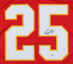 Clyde Edwards-Helaire Signed Kansas City Chiefs Jersey (Beckett Holo) #1 Pk LSU