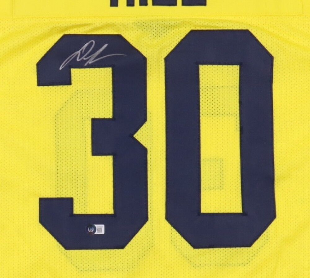 Daxton Hill Signed Michigan Wolverines Jersey (Beckett) Bengals 2022 1st  Rnd Pck