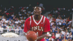 Larry Johnson Signed UNLV Runnin' Rebels Highlight Stat Jersey (TriStar Holo)