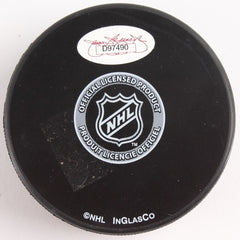 Brett Hull Signed Stars Hockey Puck (JSA) 741 NHL Goals / 2X Stanley Cup Champ
