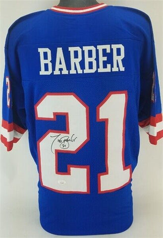 Tiki Barber Signed New York Giants Jersey (JSA COA) 3×Pro Bowl R.B. 2004–2006