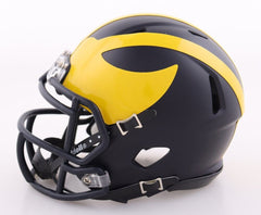 Luke Schoonmaker Signed Michigan Wolverines Mini Helmet (Beckett) Cowboys T.E.
