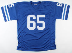 Tom Mack Signed Los Angeles Rams Jersey Inscribed HOF 99 (JSA COA) 11xPro Bowl
