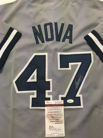 Ivan Nova Signed New York Yankees Signed Gray Jersey (JSA COA) White Soz S.P.