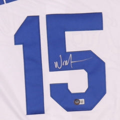 Whit Merrifield Signed Royals Jersey (Beckett) Kansas City's 2xAll Star 2nd Base