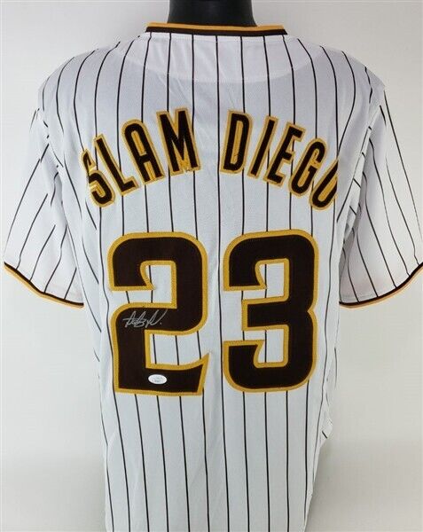 Fernando Tatis Jr. Signed San Diego Padres Pinstriped (Slam Diego) Jersey (JSA)