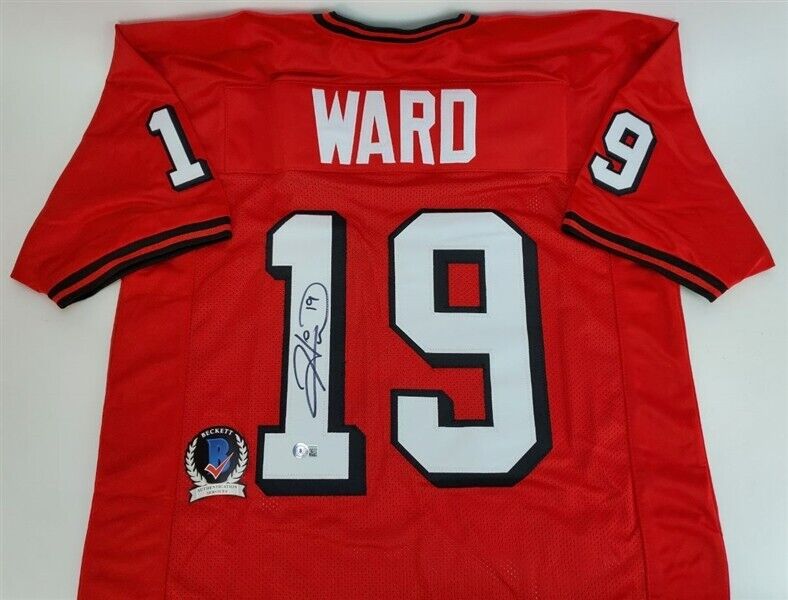 Hines Ward Signed Georgia Bulldogs Jersey (Beckett) Super Bowl XL MVP W.R.