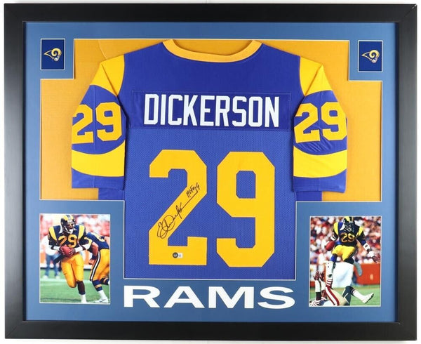 Eric Dickerson Signed Jersey Inscribed HOF 99 (Beckett