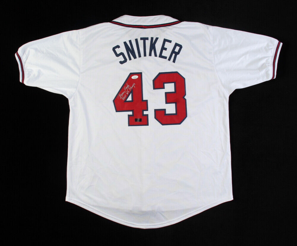 Brian Snitker MLB Authenticated and Game-Used Los Bravos Jersey