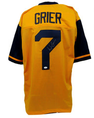 Will Grier Signed West Virginia Mountaineers Jersey (JSA COA) Carolina Panthers