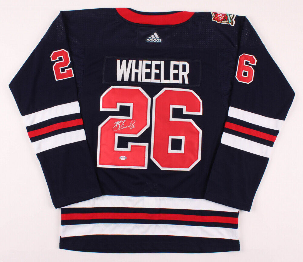 Blake Wheeler Signed Winnipeg Jets Heritage Classic Adidas NHL Jersey –