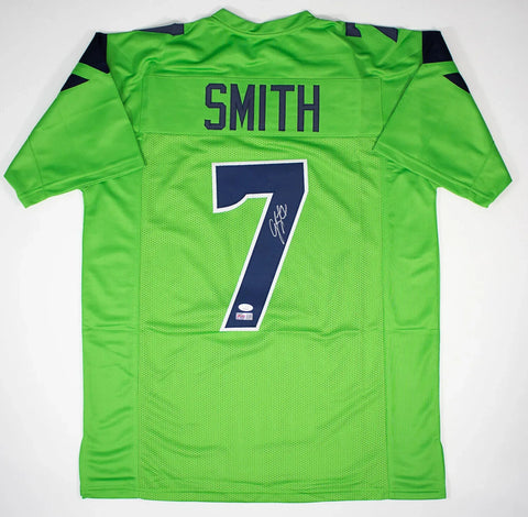 Geno Smith Signed Seattle Seahawks Green Jersey (JSA COA) 2xPro Bowl Quarterback