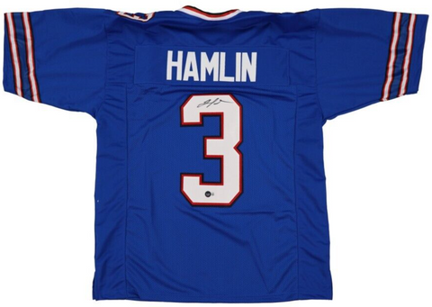 Damar Hamlin Signed Buffalo Bills Jersey (Beckett) 2021 6th Round Draft Pick D.B
