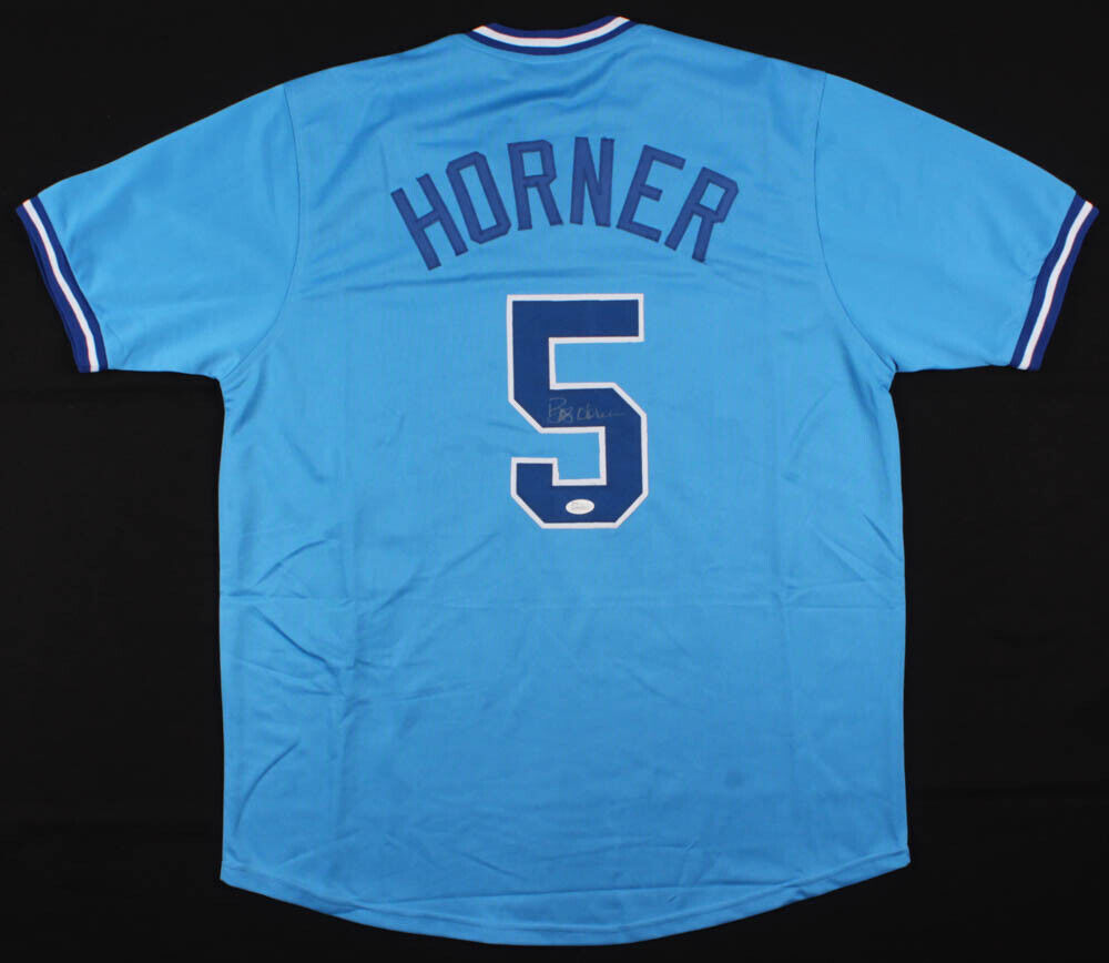 Bob Horner Signed Atlanta Braves Jersey (JSA COA) 1978 N L Rookie of the Year