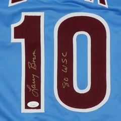 Larry Bowa Signed Philadelphia Phillies Jersey (JSA COA) 1980 World Series S.S.