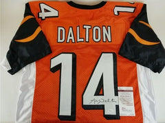 Andy Dalton Signed Cincinnati Bengals Jersey (JSA COA) 3×Pro Bowl Q.B. / TCU