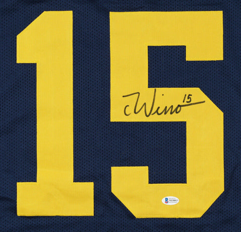 Chase Winovich Signed Michigan Wolverines Jersey / Patriots 2019 Dft Pk Beckett