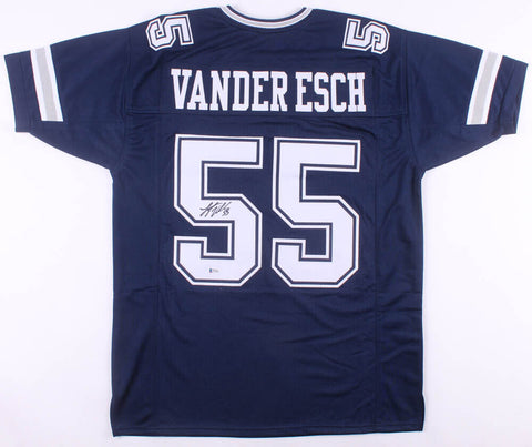 Leighton Vander Esch Signed Cowboys Jersey (Beckett) Dallas 2018  #1 Draft Pick