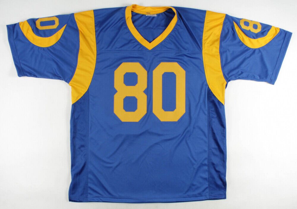 Isaac Bruce Signed Los Angeles Rams Jersey (Beckett Hologram) 4xPro Bowl W.R.