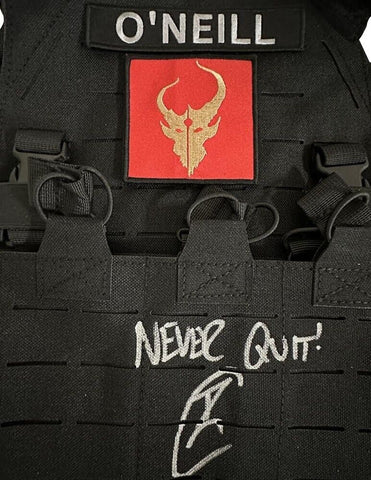 Robert O'Neill Signed Navy SEAL Team 6 "Night Raid" Tactical Vest "Never Quit"