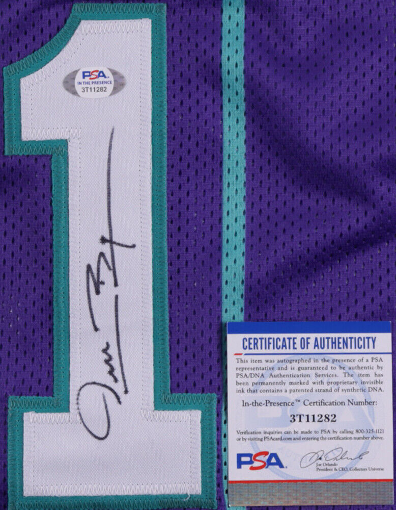Other, Muggsy Bogues Autograph Jersey Charlotte Hornets