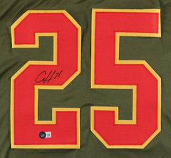 Clyde Edwards-Helaire Signed Kansas City Chiefs Jersey (Beckett) #1 Pick LSU