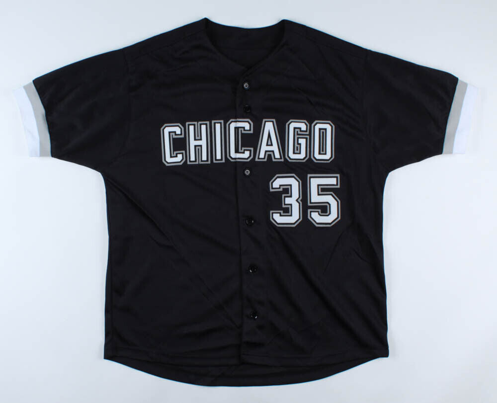 Frank Thomas Signed Chicago White Sox Career Highlight Stat Jersey