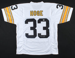 Merril Hoge Signed Steelers Jersey (JSA COA)  Pittsburgh Running back 1987-1994