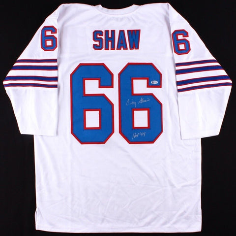 Billy Shaw Signed Bills Jersey Inscribed "HOF '99" (Beckett COA) 8×AFL All-Star