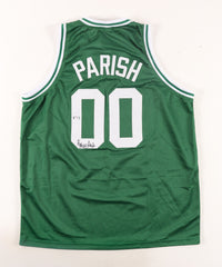 Robert Parish Signed Boston Celtics Jersey (PSA COA) 4XNBA Champion Center / HOF